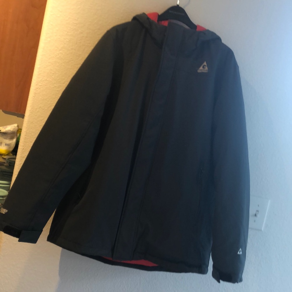 Gray Down & Feather Winter Jacket - image 1